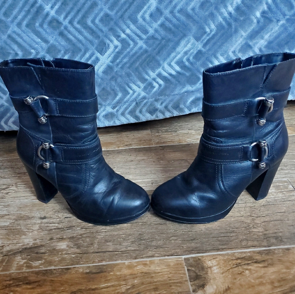 Black Leather Harley Davidson Marissa Boots
